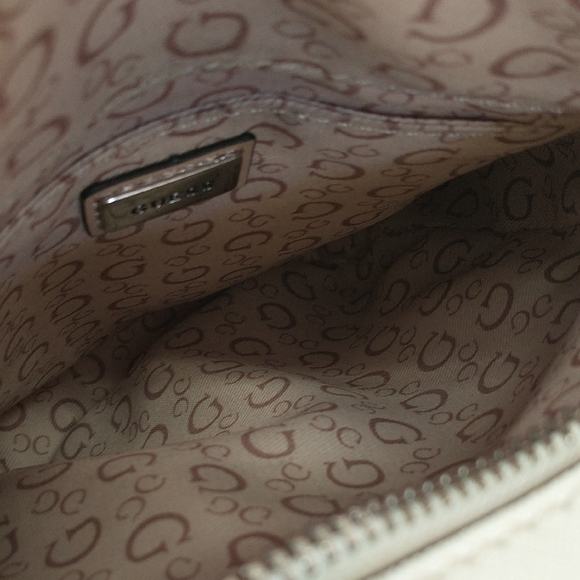 Guess White Monogram Crossbody Bag - Picture 9 of 10
